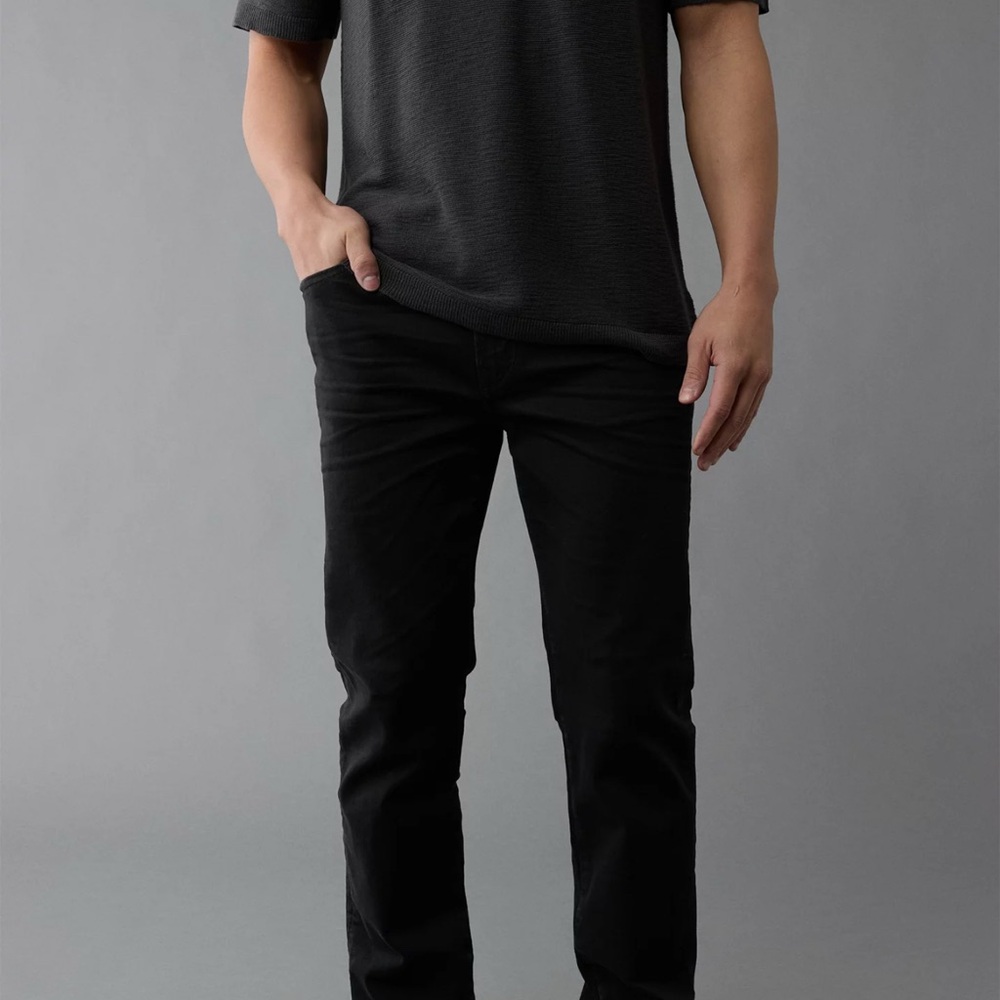 American Eagle Outfitters Black Straight Jeans Classic Style